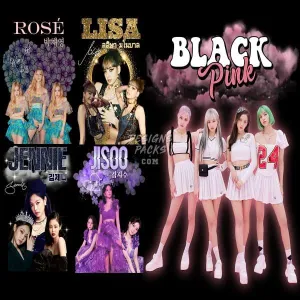 5 KPOP V3 Designs Bundle PNG