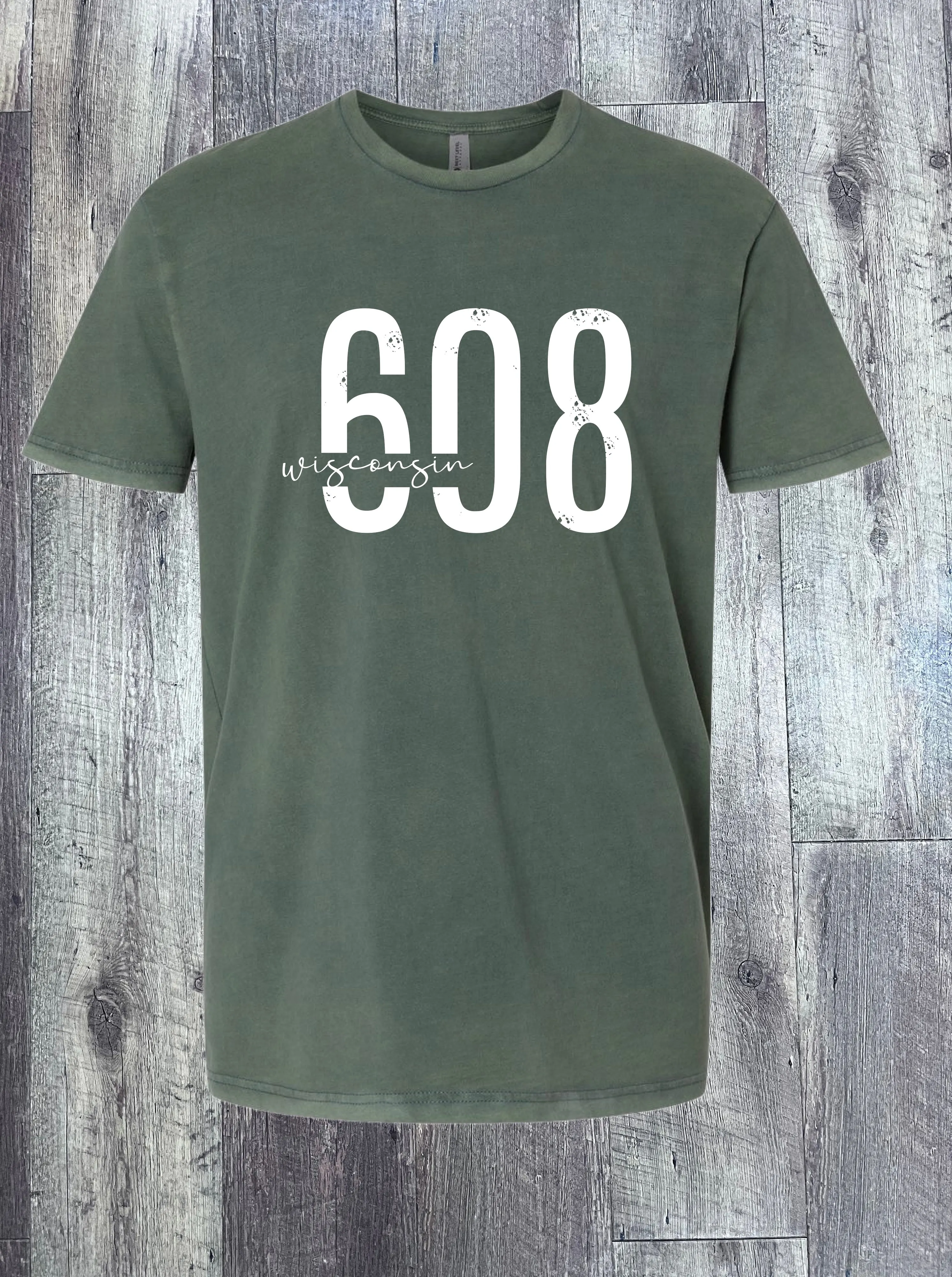 608 Wisconsin Soft Wash Tee