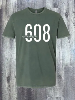 608 Wisconsin Soft Wash Tee