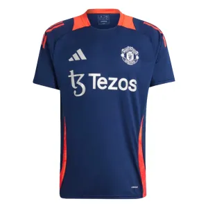 Adidas Mens Manchester United Trio 24 Training Jersey Blue/Red