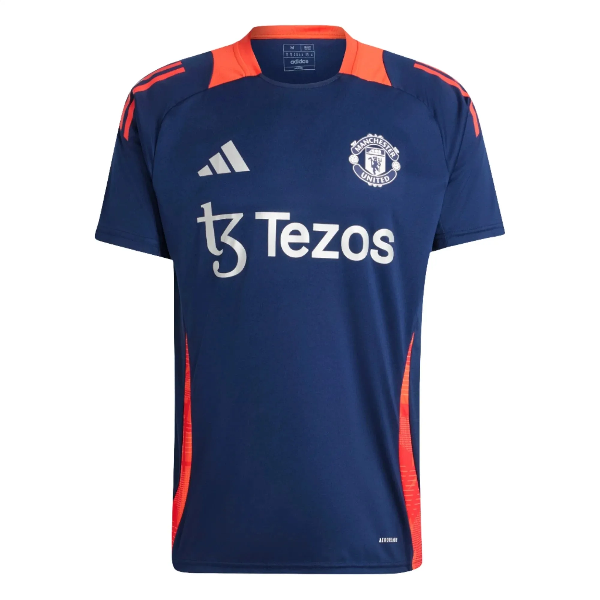 Adidas Mens Manchester United Trio 24 Training Jersey Blue/Red