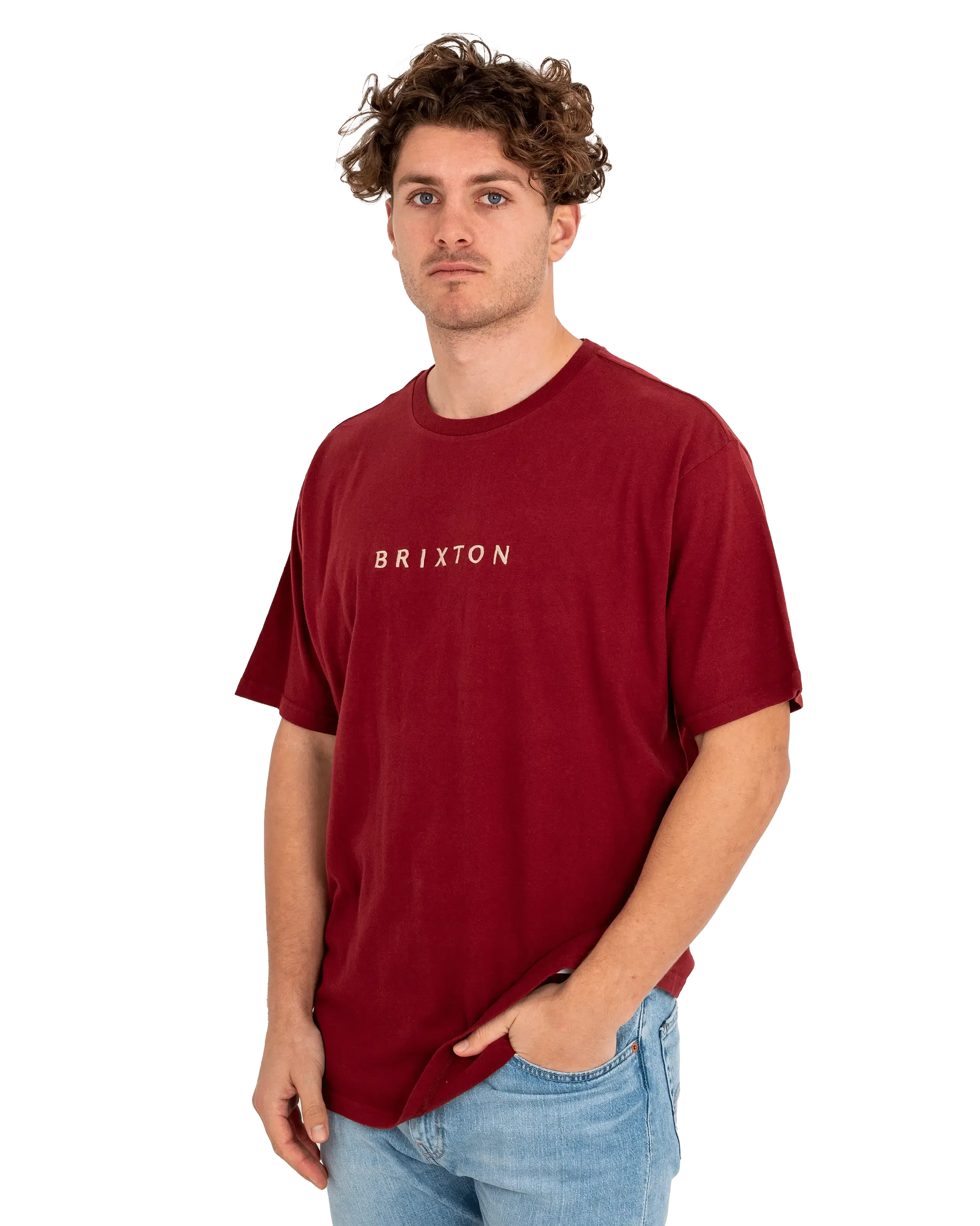 Alpha Line T-Shirt in Island Berry Garment Dye