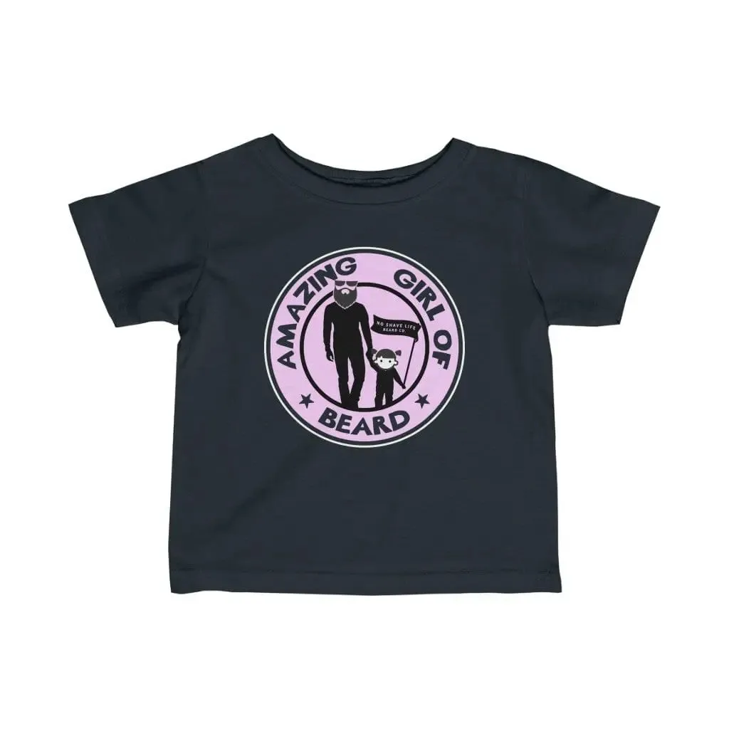 Amazing Girl of Beard Black Baby Infant T-Shirt