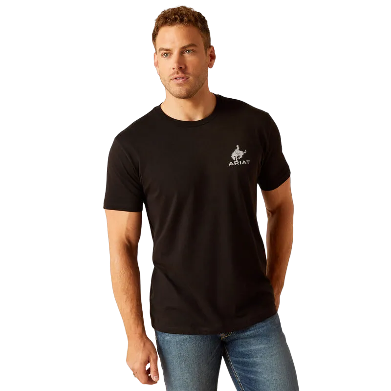 Ariat Men's Bronco Flag Black T-Shirt
