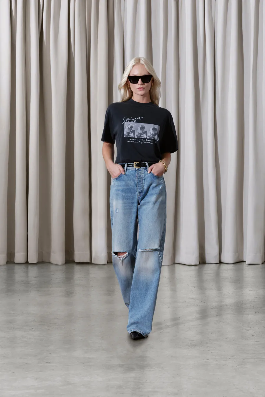 Ashton Tee Concert Washed Black