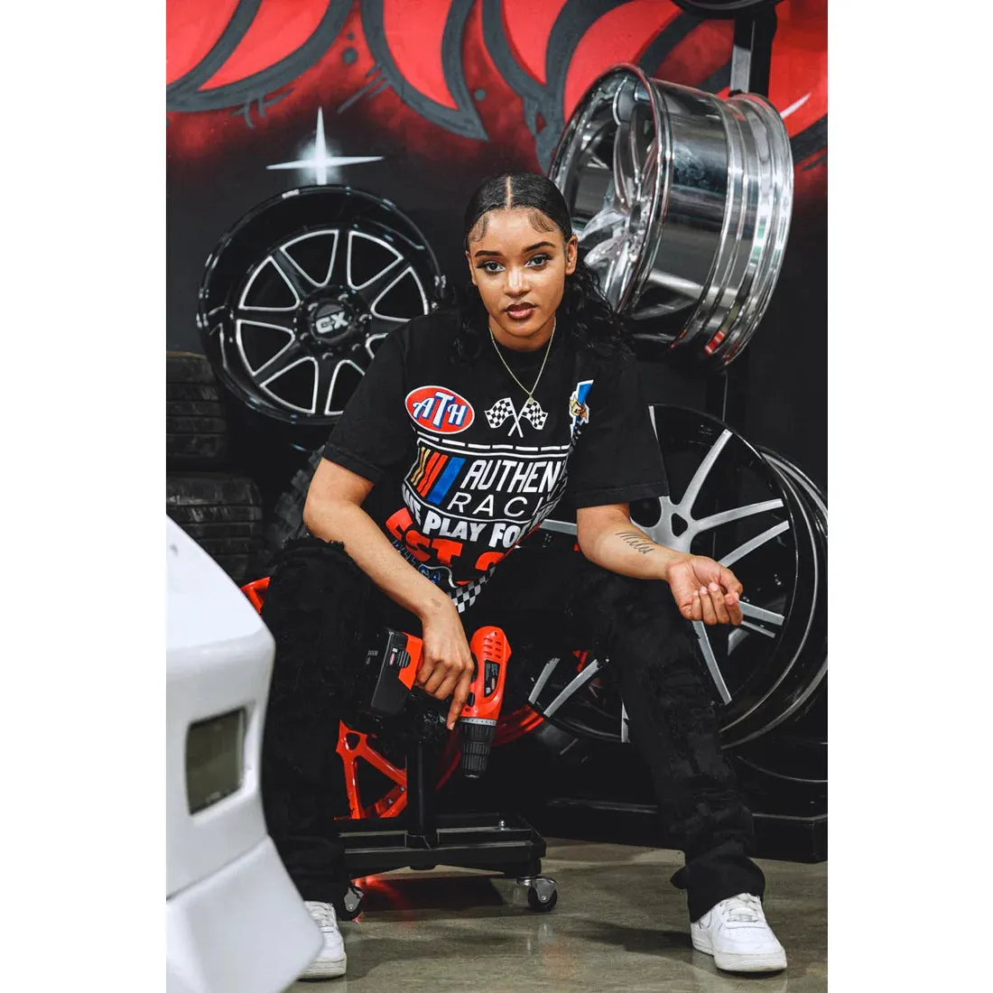 Authentics "All Gas" Tee - Black