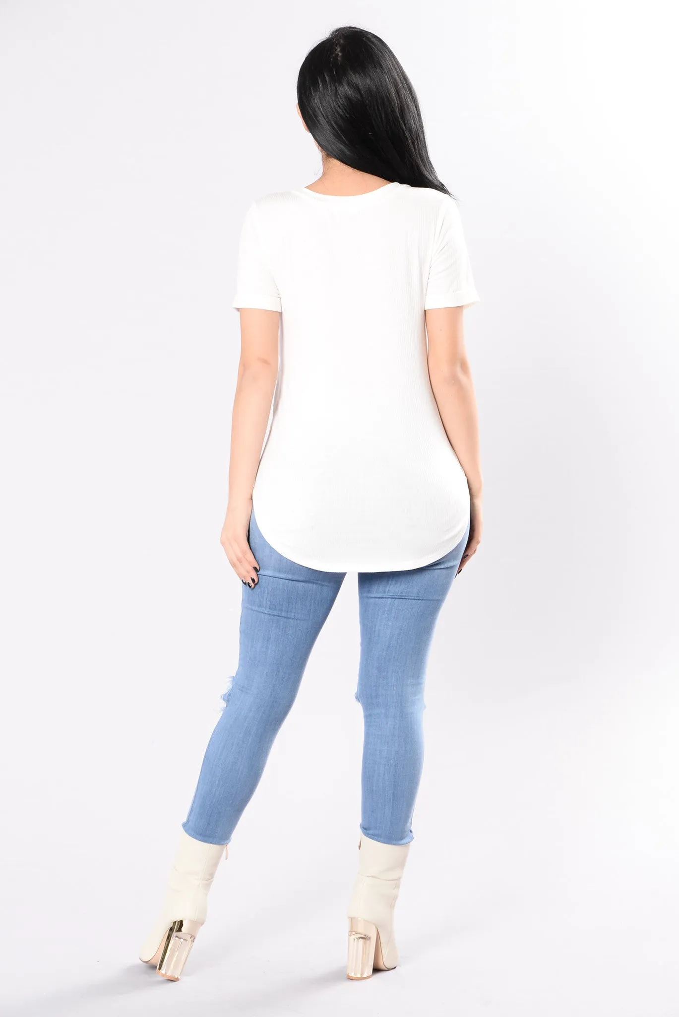 Be There In Seconds Flat Tee - Ivory