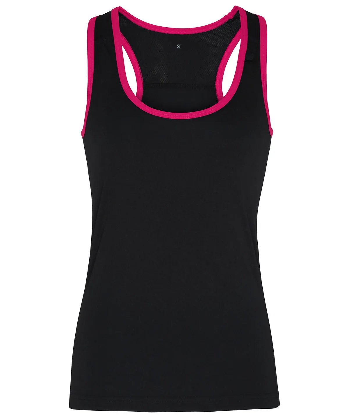 Black/Hot Pink - Women's TriDri® panelled fitness vest