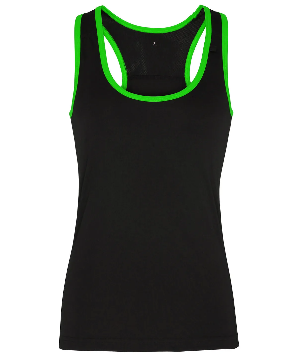 Black/Lightning Green - Women's TriDri® panelled fitness vest