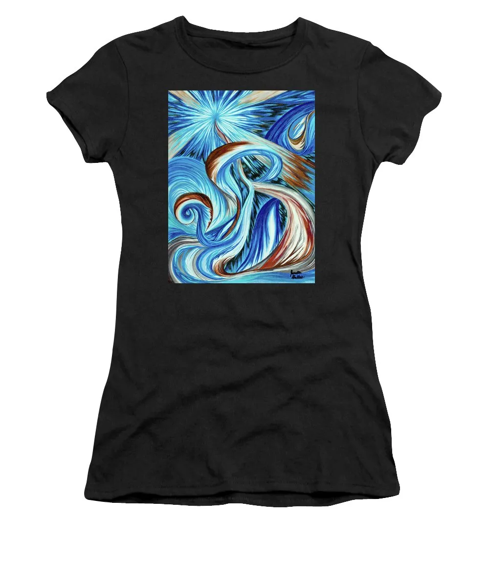 Blue Energy Burst - Women's T-Shirt