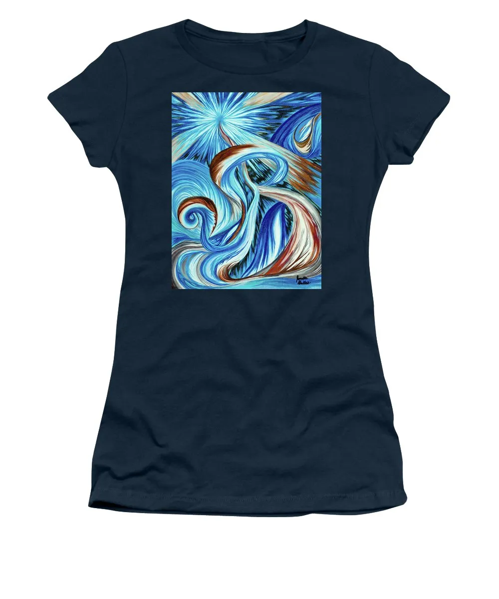 Blue Energy Burst - Women's T-Shirt