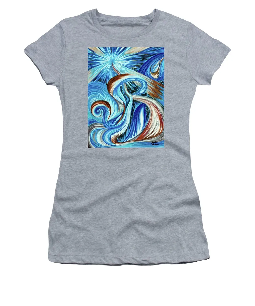 Blue Energy Burst - Women's T-Shirt