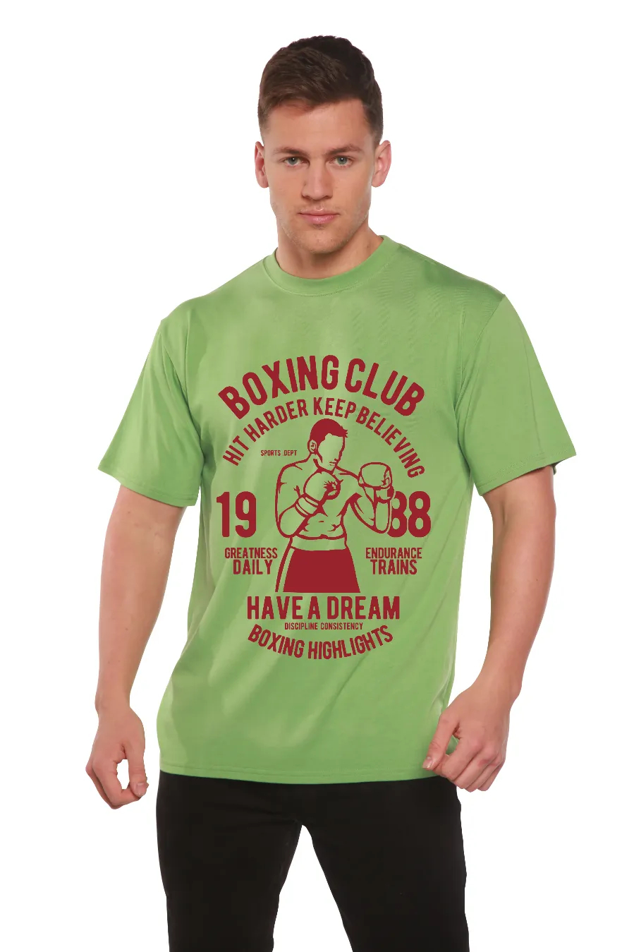 Boxing Club Men's Bamboo Viscose/Organic Cotton Short Sleeve Graphic T-Shirt