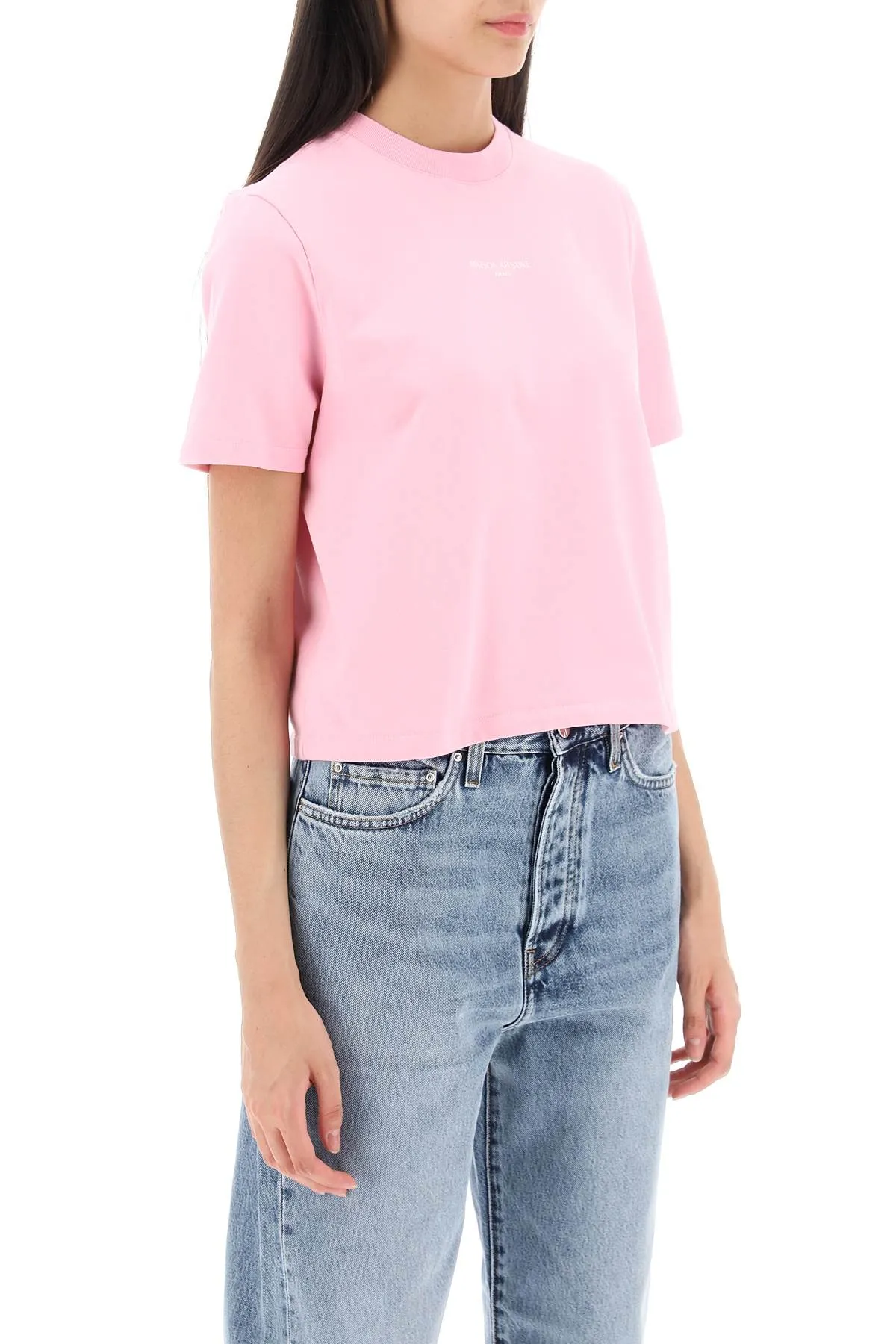 boxy t-shirt with logo detail