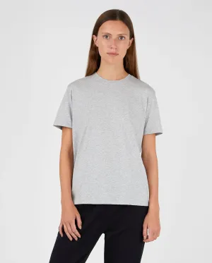 BOY-FIT CREW NECK T-SHIRT / GREY MELANGE