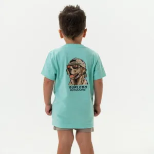 Burlebo Youth Tee | Mallard Camo Dog - Ss - Island Reef