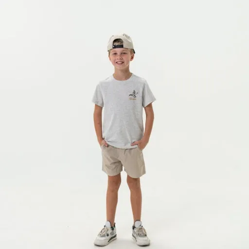 Burlebo Youth Tee | Pintail Triangle Duck - Ss - Ash Grey