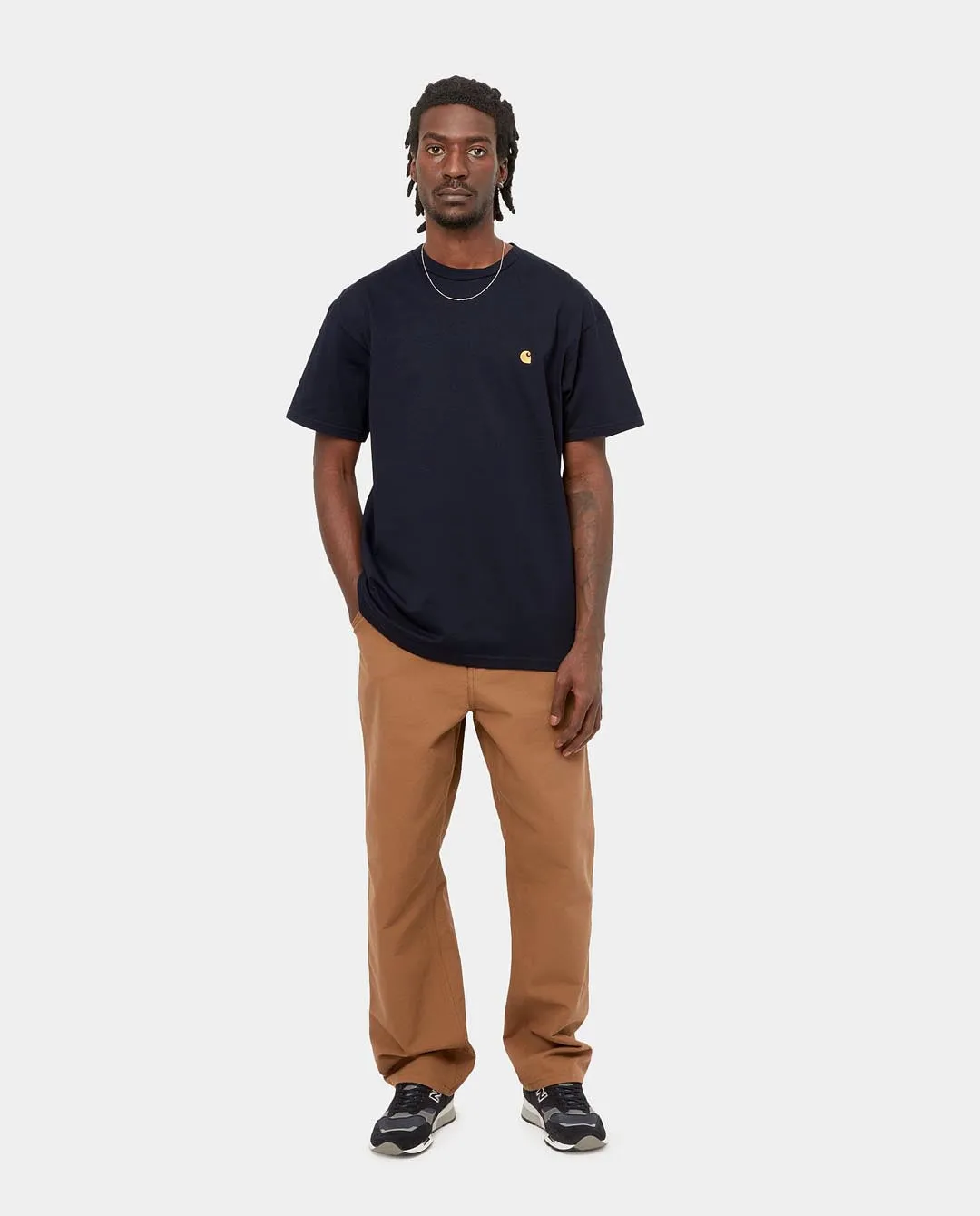 Carhartt WIP - Chase T-Shirt - Navy/Gold