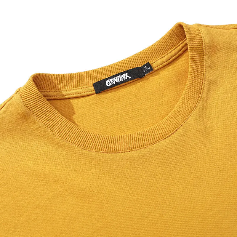Cartoon Tear Barcode Label Printing T-Shirt