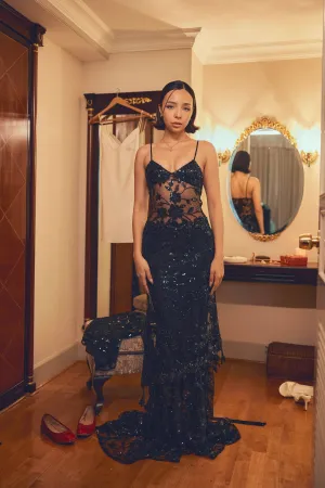 Cha Collective - Delilah Maxi in Black (no train)