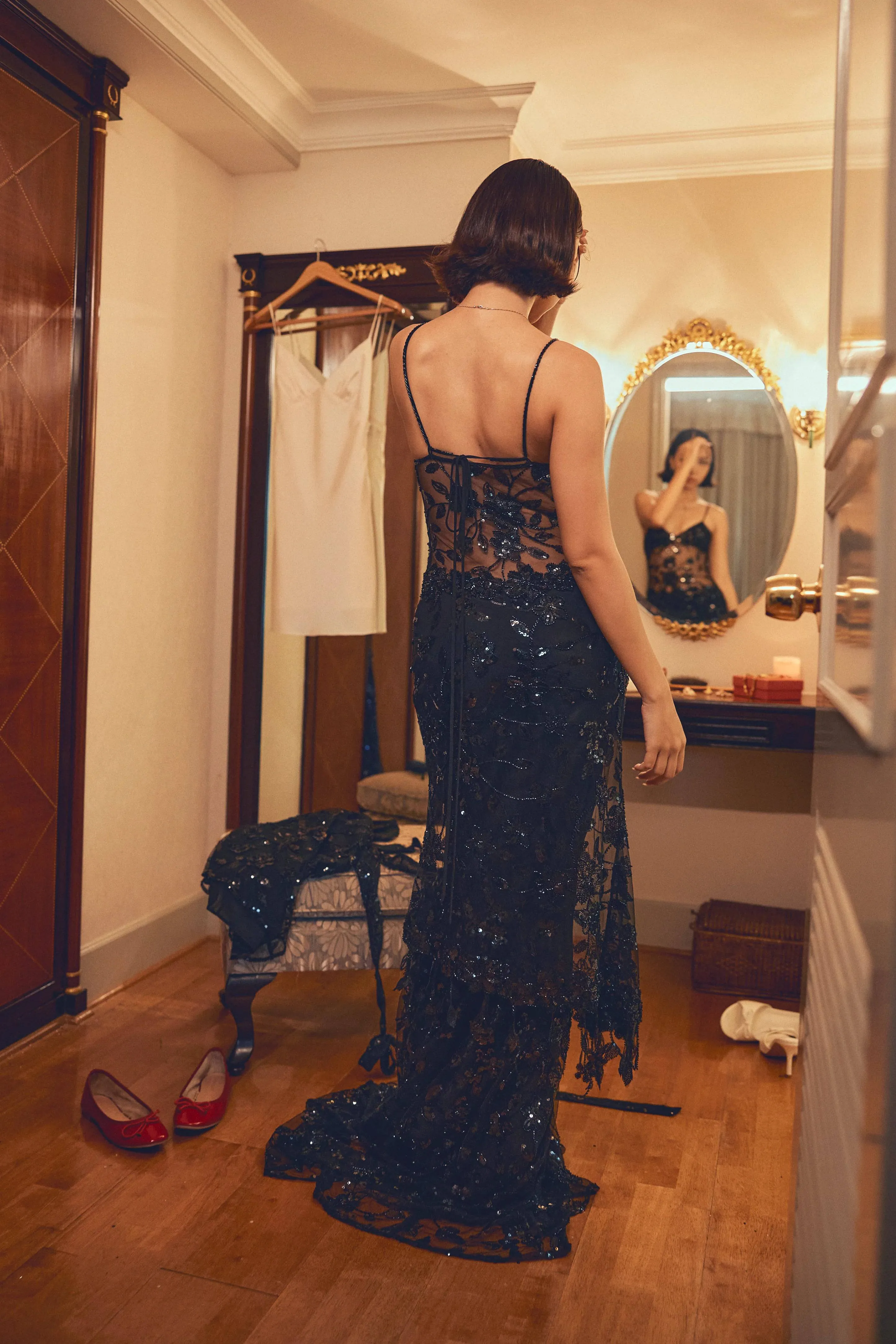Cha Collective - Delilah Maxi in Black (no train)