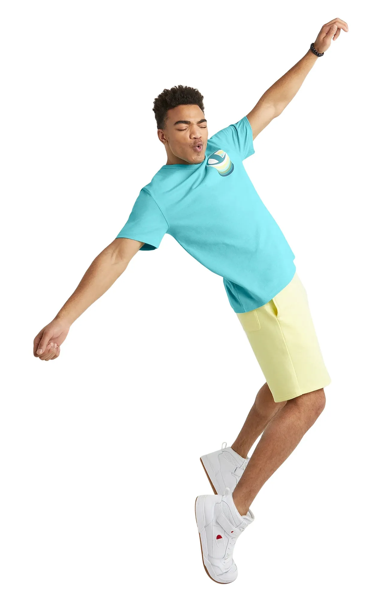 Champion Men's Heritage T-Shirt Puff C Logo