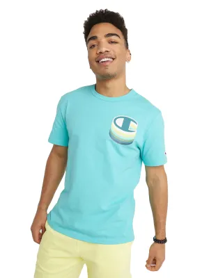 Champion Men's Heritage T-Shirt Puff C Logo