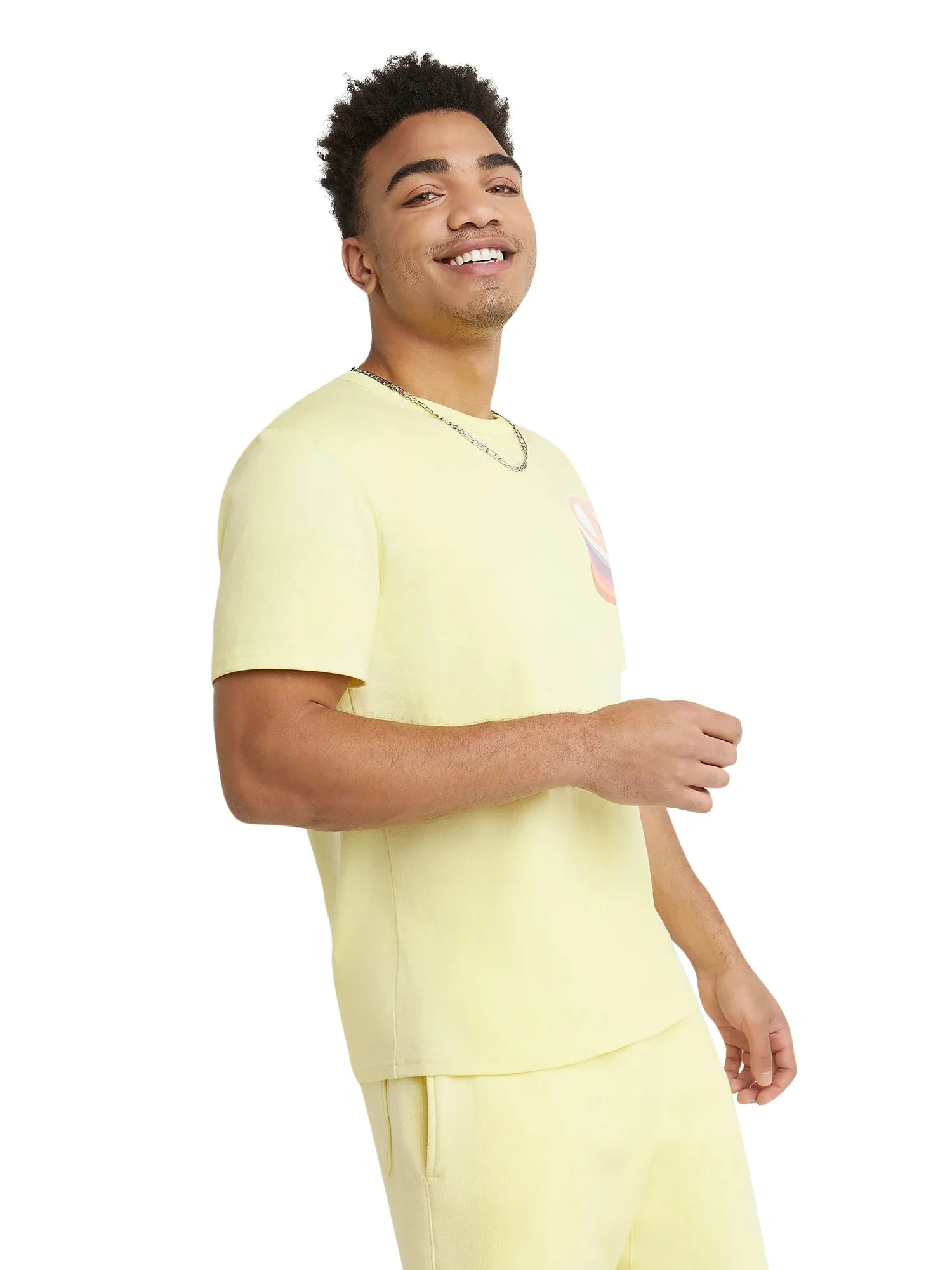 Champion Men's Heritage T-Shirt Puff C Logo