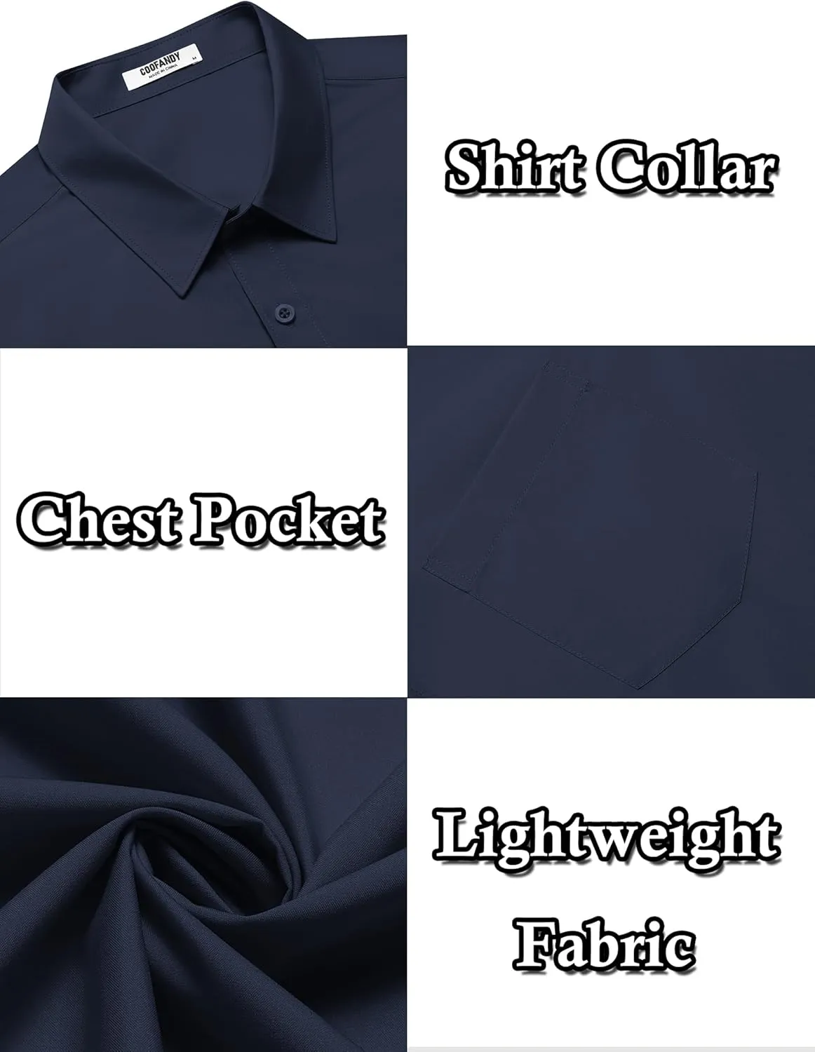 COOFANDY Mens Dress Shirts Soft Modal Business Casual Button Down Shirts Lightweight Spring Summer Shirts