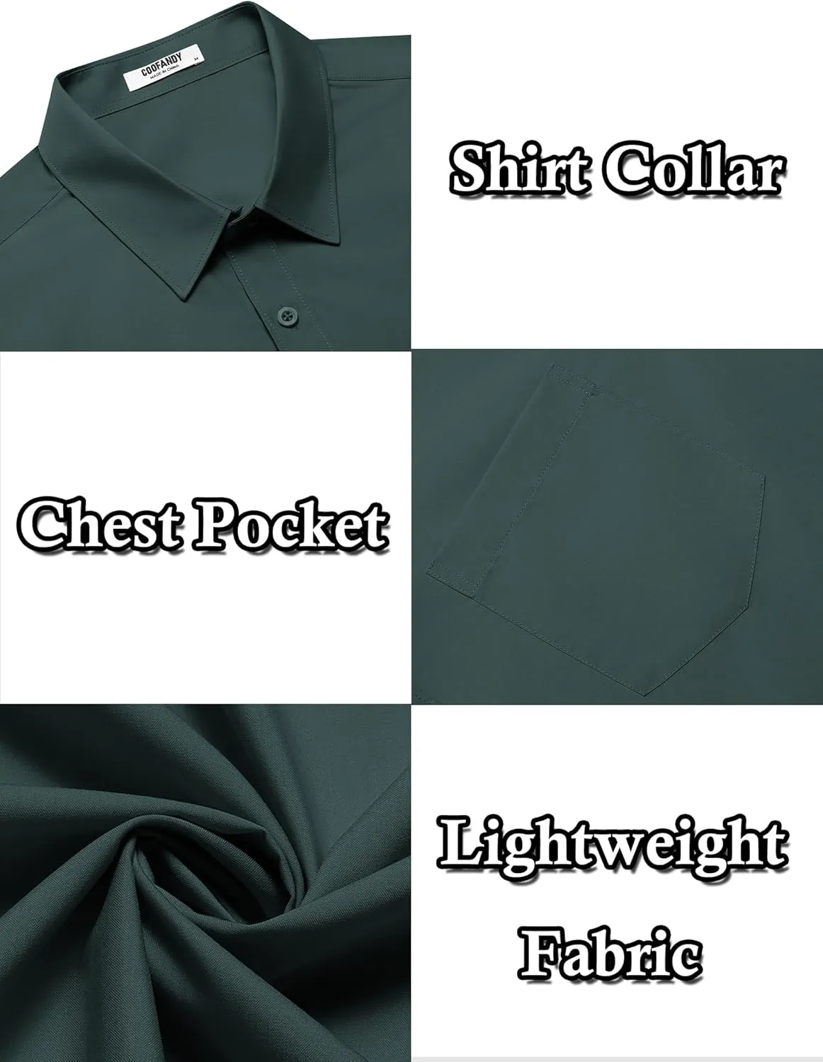 COOFANDY Mens Dress Shirts Soft Modal Business Casual Button Down Shirts Lightweight Spring Summer Shirts