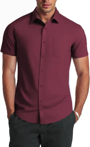COOFANDY Mens Dress Shirts Soft Modal Business Casual Button Down Shirts Lightweight Spring Summer Shirts