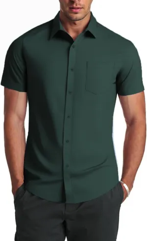 COOFANDY Mens Dress Shirts Soft Modal Business Casual Button Down Shirts Lightweight Spring Summer Shirts