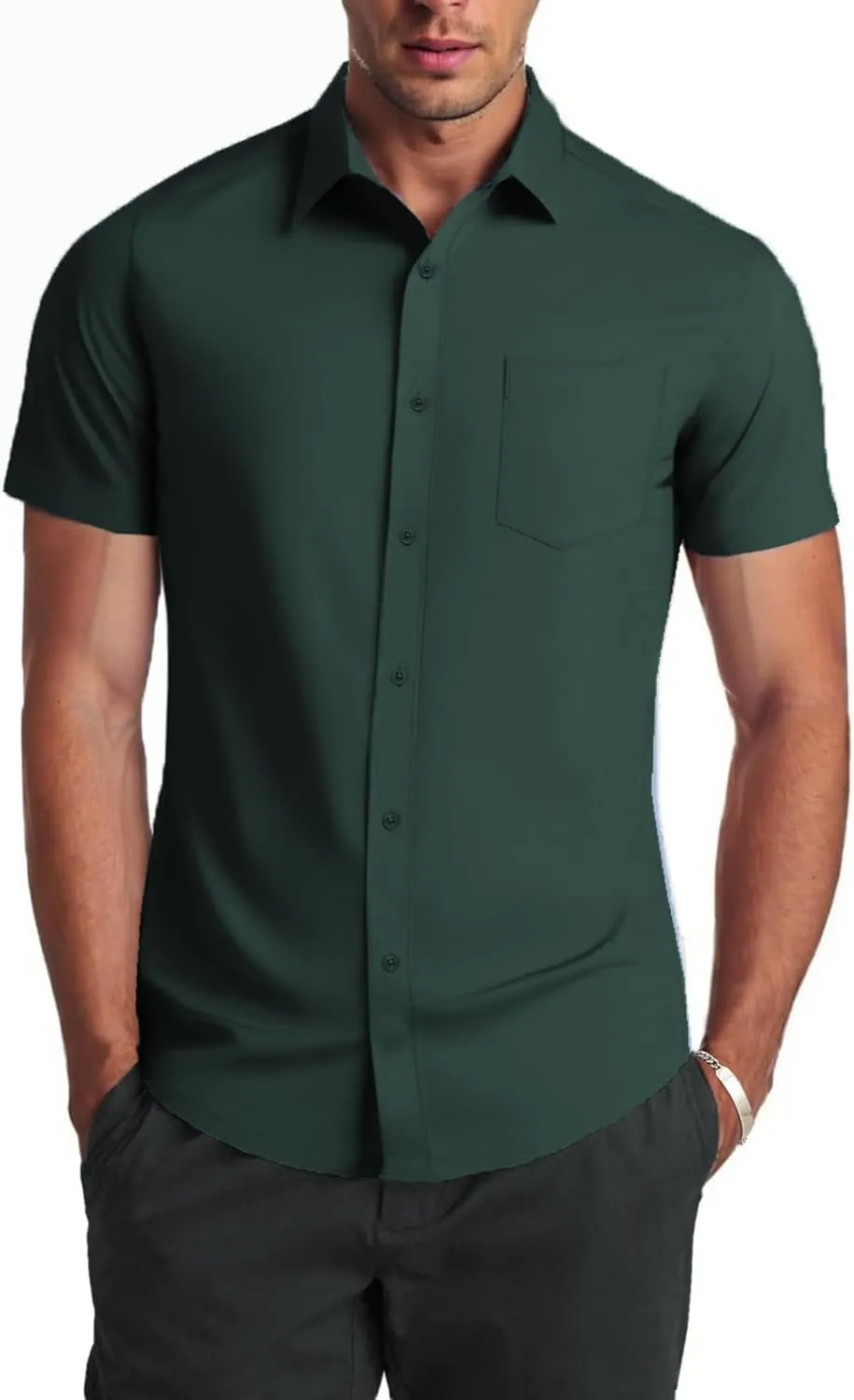 COOFANDY Mens Dress Shirts Soft Modal Business Casual Button Down Shirts Lightweight Spring Summer Shirts