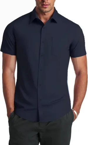 COOFANDY Mens Dress Shirts Soft Modal Business Casual Button Down Shirts Lightweight Spring Summer Shirts