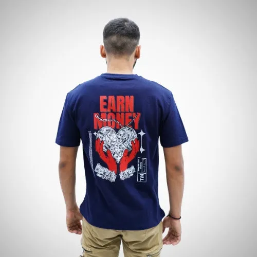 Demon Wear's "Heartless" Earn Money " "Demon " Graphic T-Shirt Combo Pack Of 3 for Him