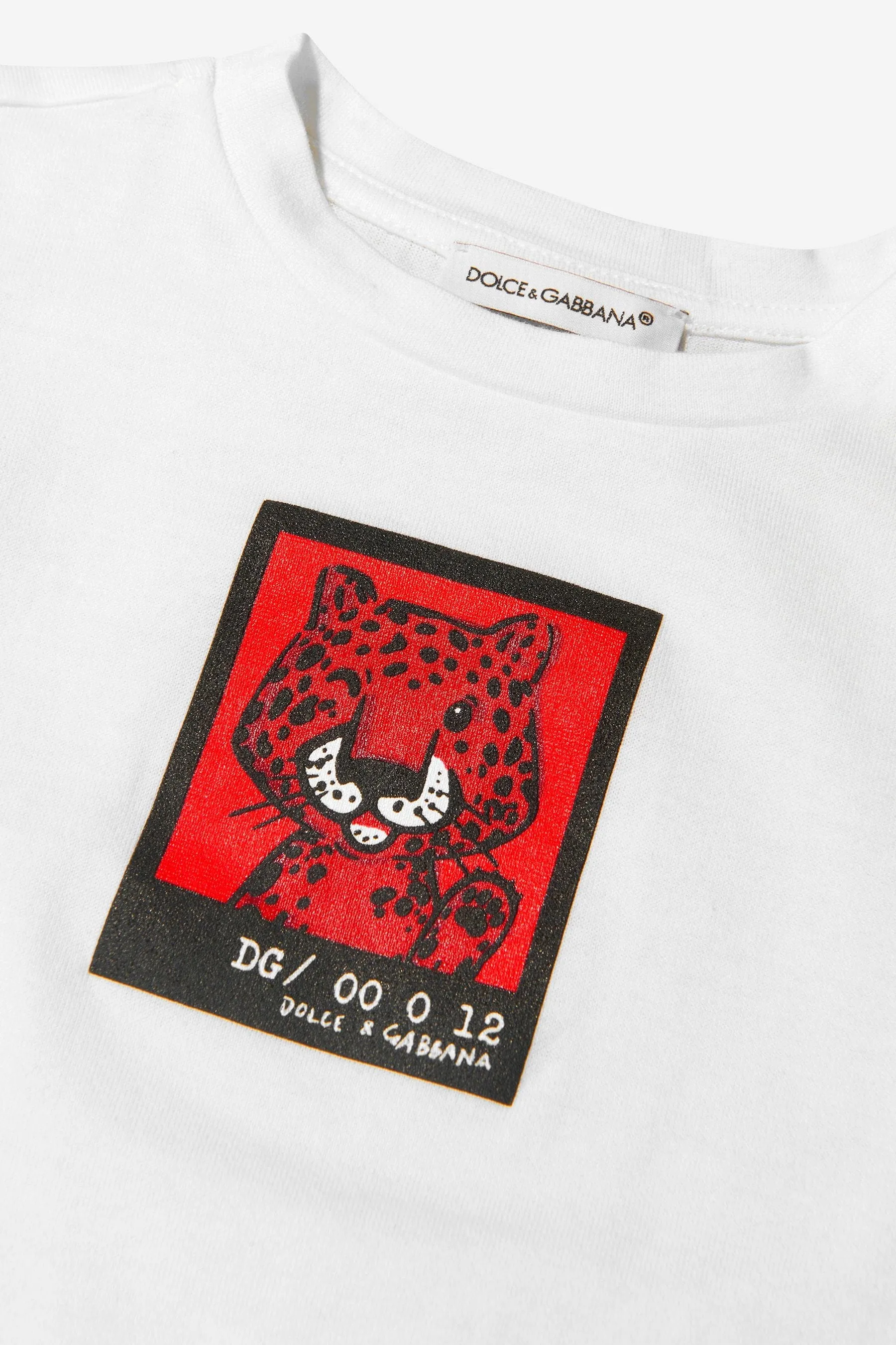 Dolce & Gabbana Baby Boys Cotton Leopard Polaroid T-Shirt