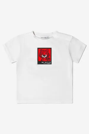 Dolce & Gabbana Baby Boys Cotton Leopard Polaroid T-Shirt