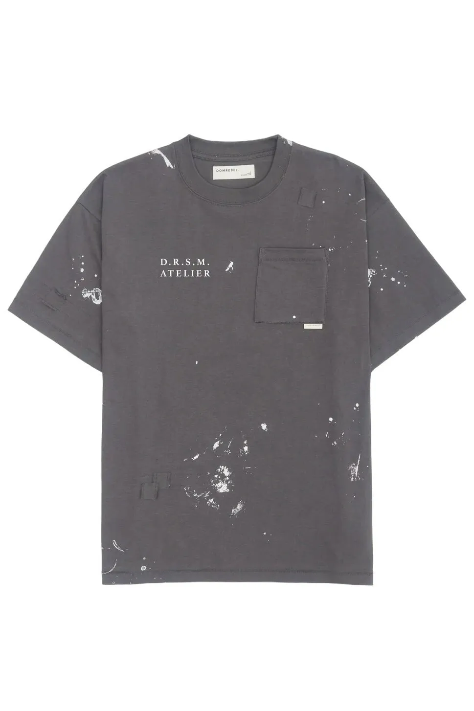 Domrebel Atelier Pocket Tee Coal Paint
