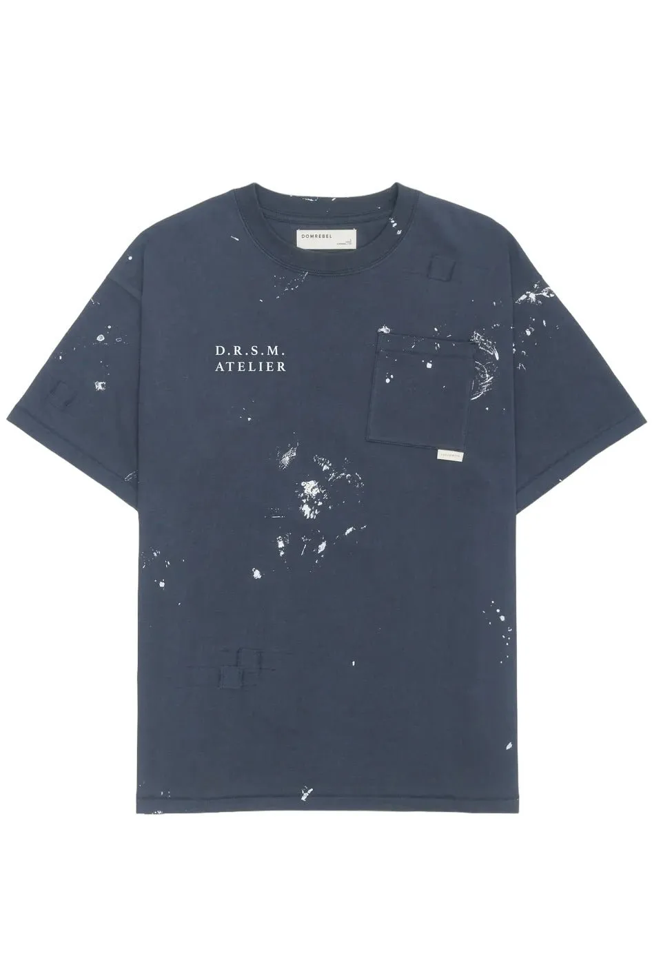 Domrebel Atelier Pocket Tee Dark Blue