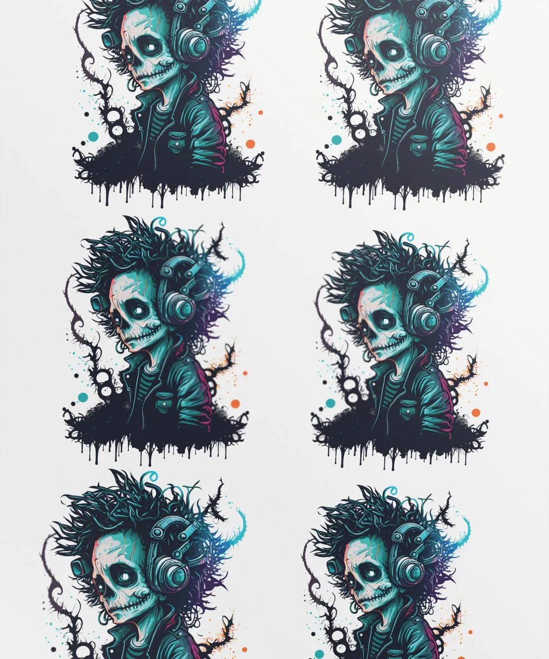 Edgy Skull Hipster Touch