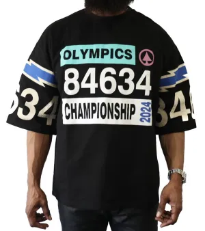Faith Figures 24' Olympics Oversized SS Tee - Black