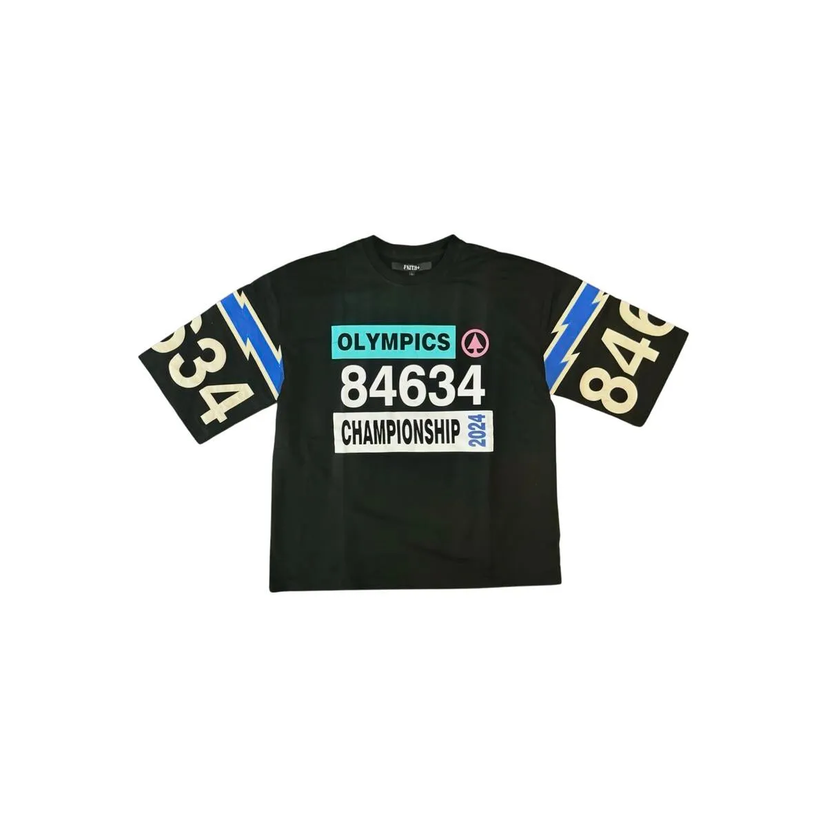 Faith Figures 24' Olympics Oversized SS Tee - Black