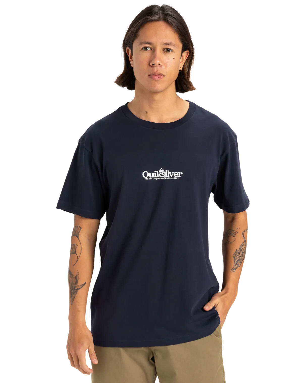 Fineline T-Shirt in Dark Navy
