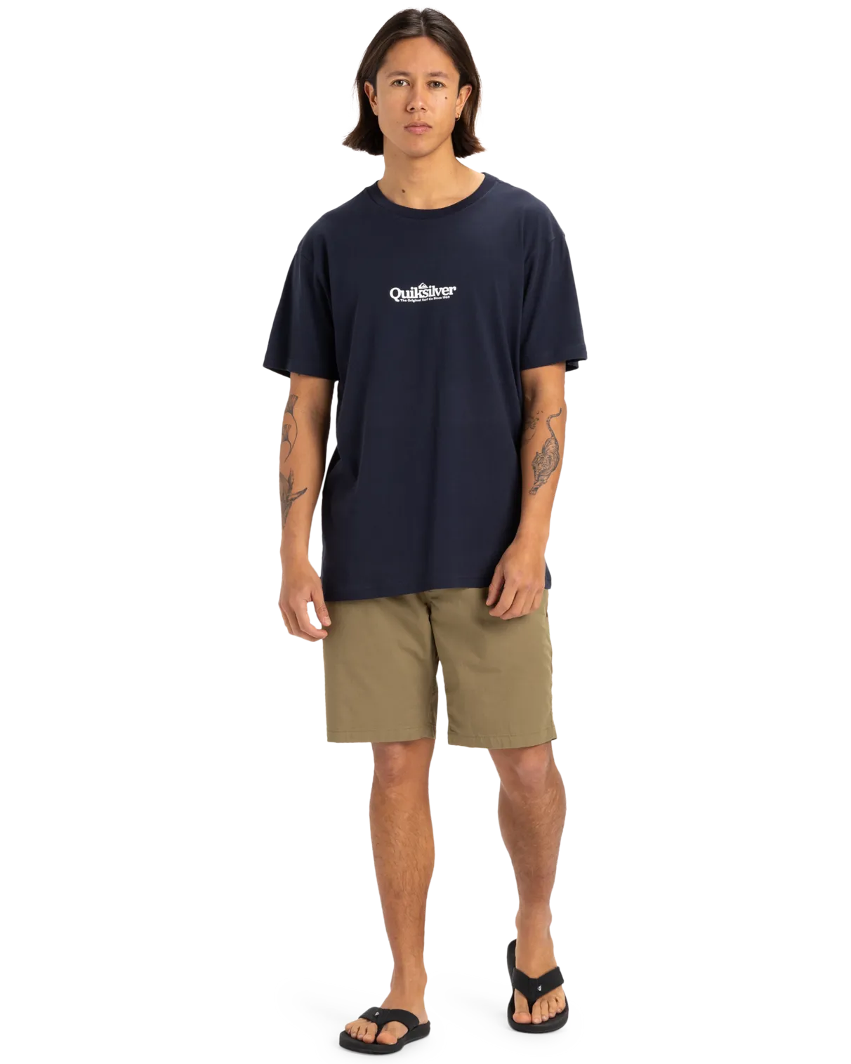 Fineline T-Shirt in Dark Navy