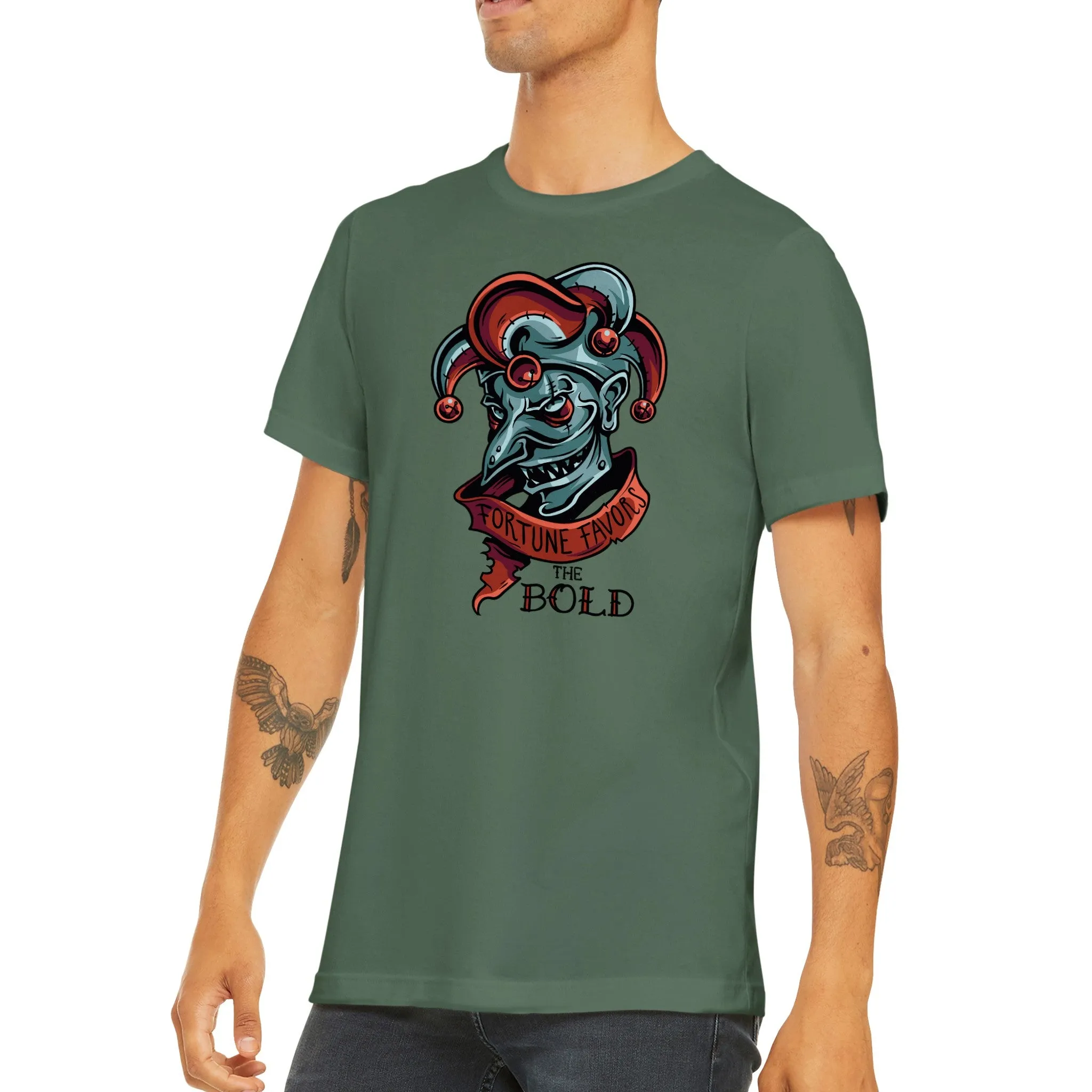 Fortune Favors the Bold - Classic Unisex Crewneck T-shirt