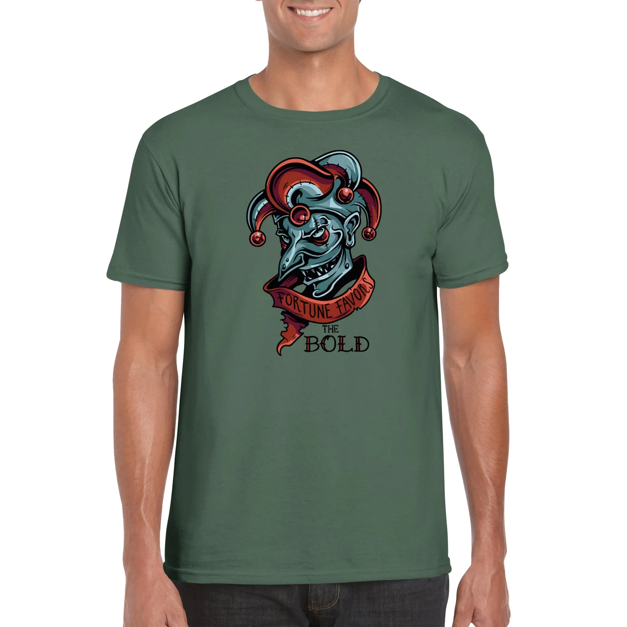 Fortune Favors the Bold - Classic Unisex Crewneck T-shirt