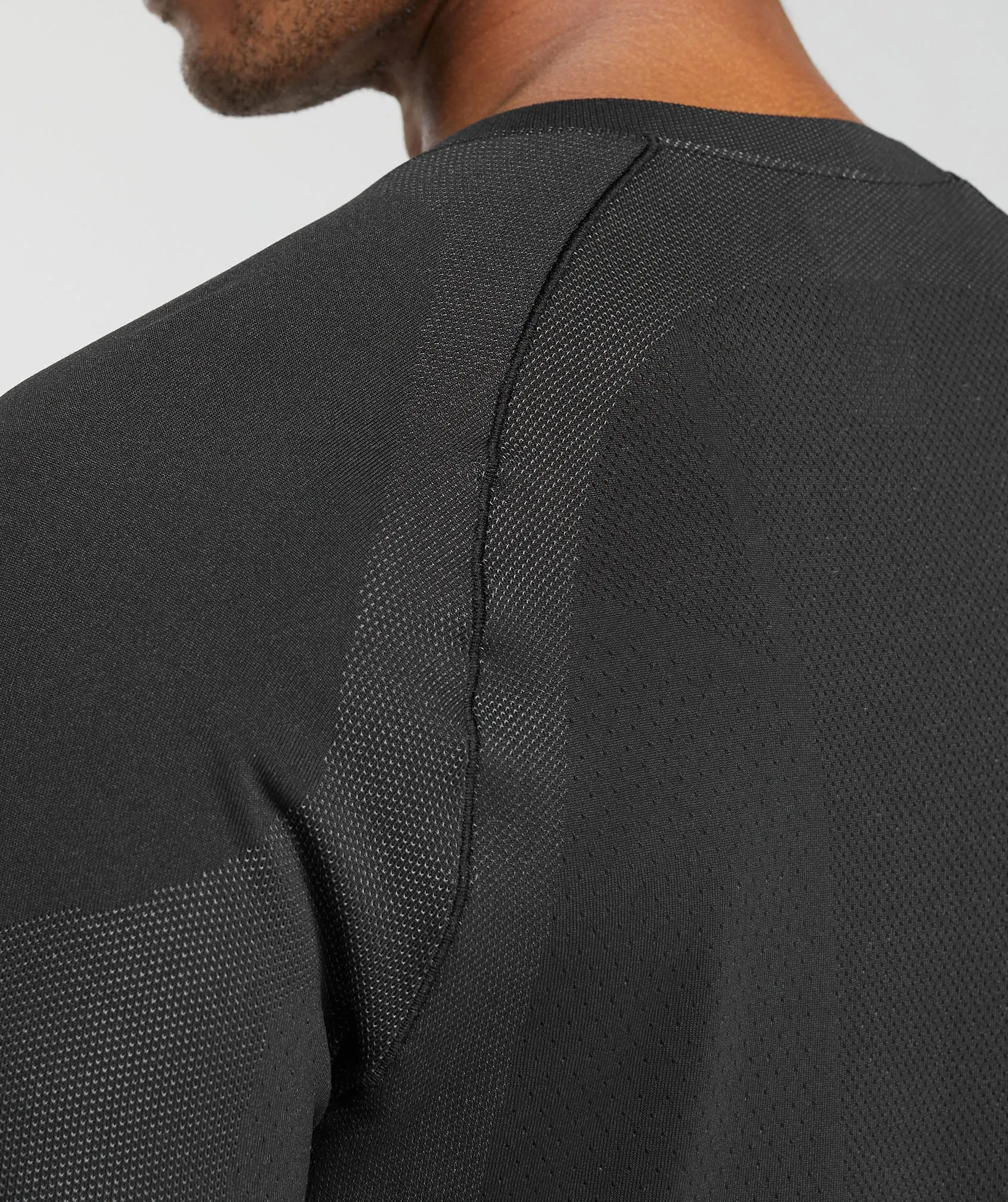 Gymshark Apex Seamless T-Shirt - Black/Dark Grey