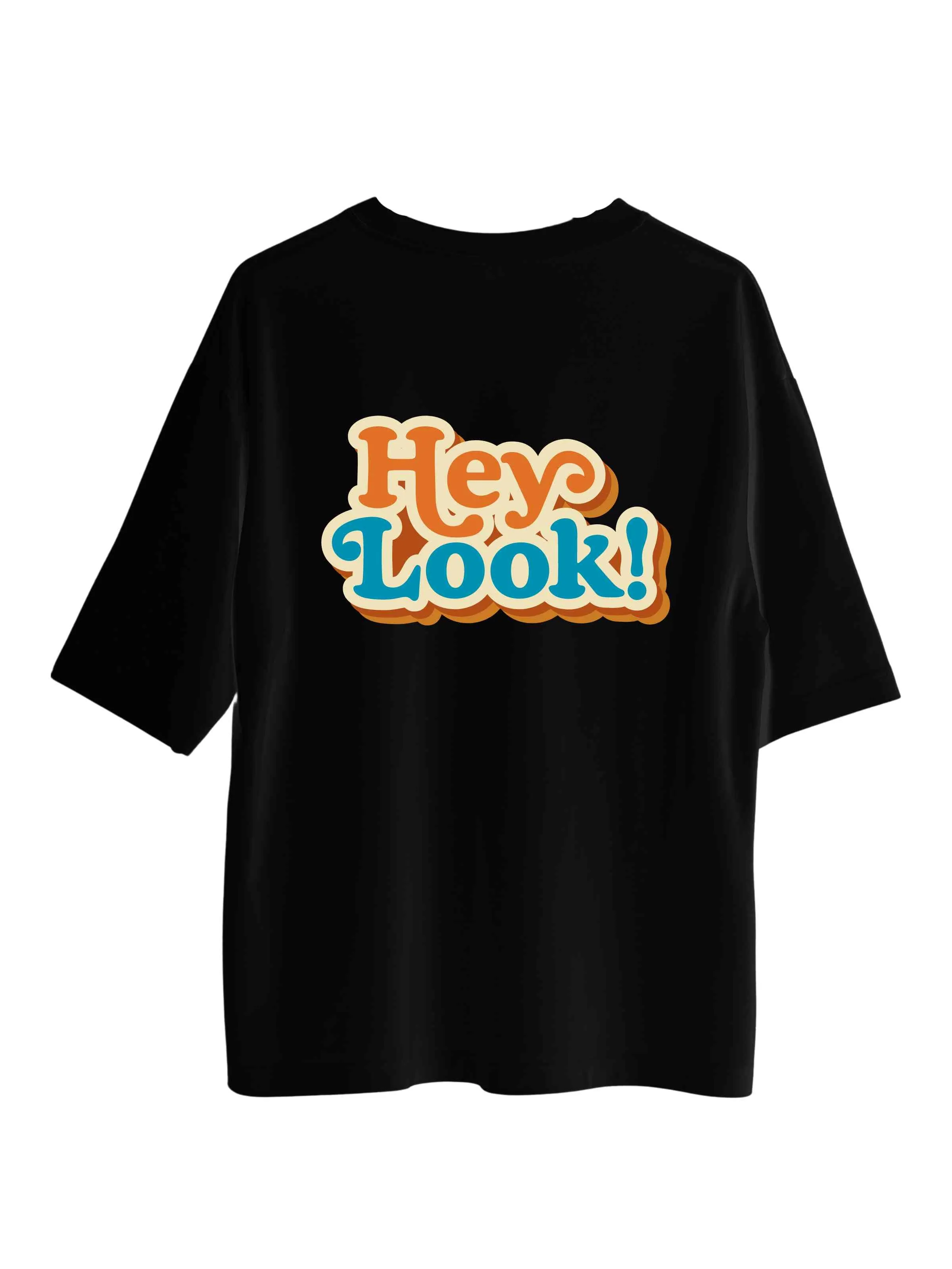 Hey Look : Burger Bae Oversized  Tee For Men and Women