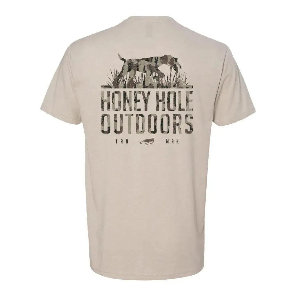 Honey Hole Camo Dog Graphic Tee