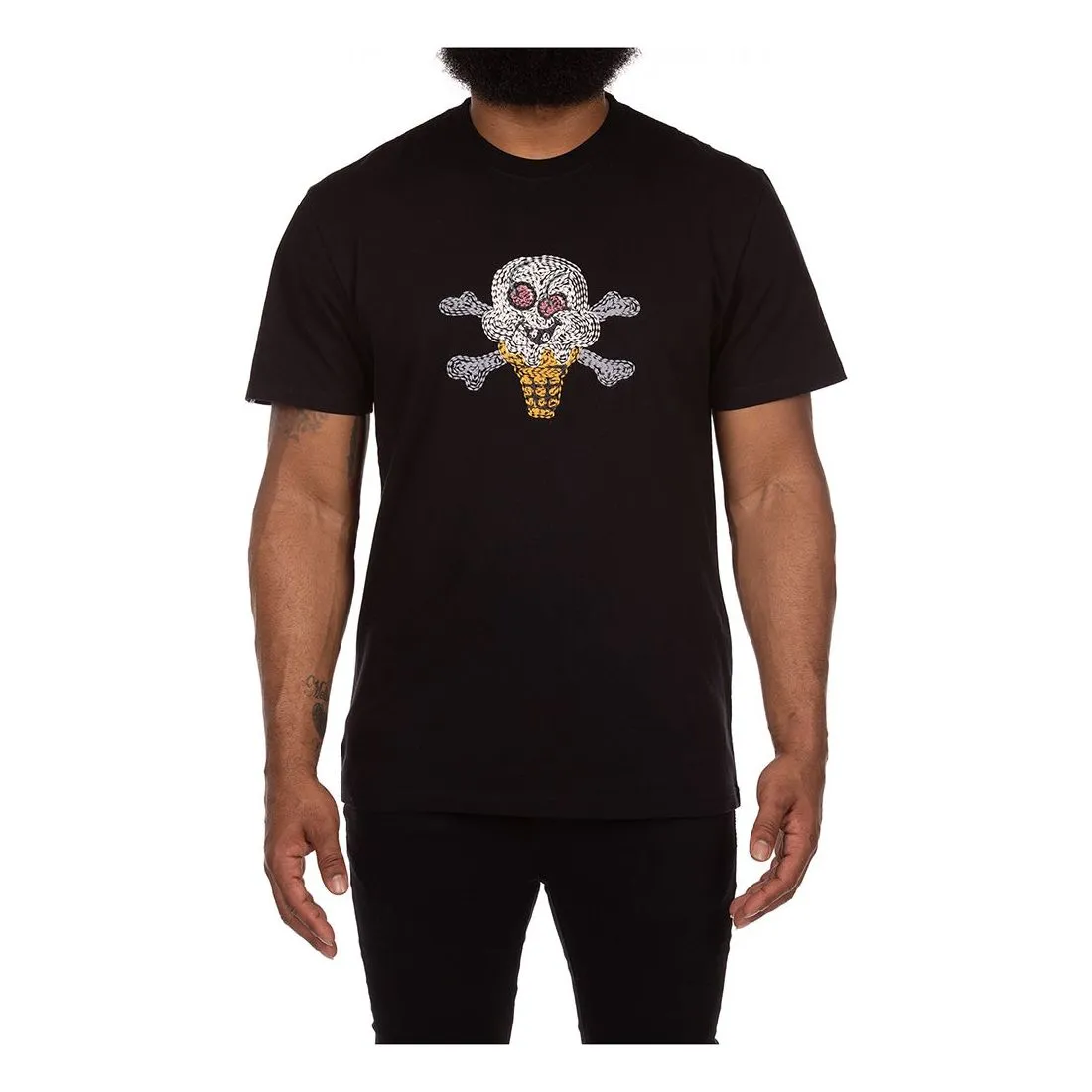 Ice Cream "Cherry Face" SS Black Knit (431-9308)